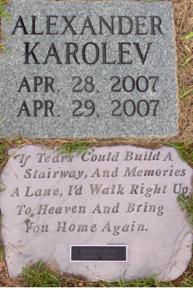 Headstone for Karolev, Alexander John